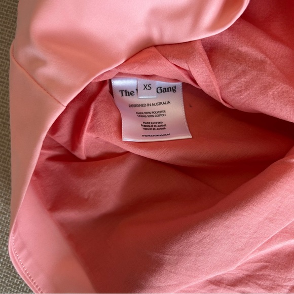 NEW The Wolf Gang Octavia Mini Dress - Salmon Pink Cocktail Party One Shoulder - Picture 13 of 15